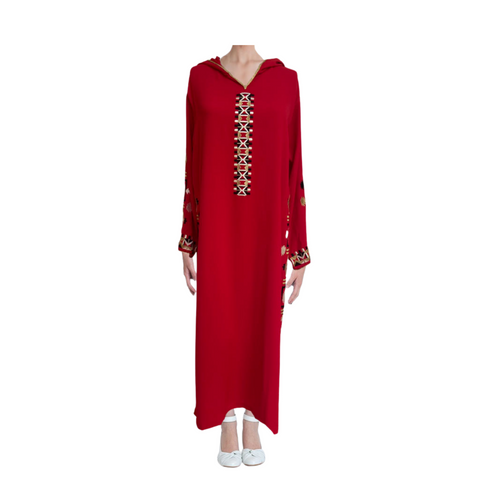 MyTindy Red Moroccan Djellaba