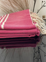 MyTindy Red Moroccan Towel, view 3