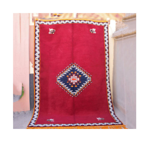 MyTindy Red Tazrbiyte Moroccan Carpet