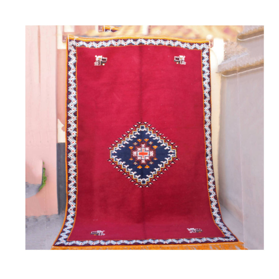 MyTindy Red Tazrbiyte Moroccan Carpet