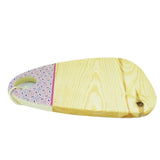 MyTindy Red Wood Oval Cheese Board with Arabic Patterns, view 2