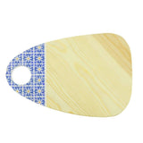 MyTindy Red Wood Oval Cheese Board with Arabic Patterns, view 4