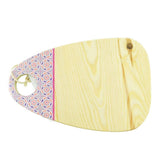 MyTindy Red Wood Oval Cheese Board with Arabic Patterns, view 5