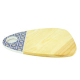 MyTindy Red Wood Oval Cheese Board with Arabic Patterns, view 6