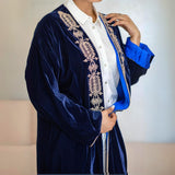 MyTindy RITA Blue & Gold Moroccan Kimono, view 3