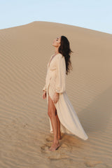 MyTindy Long Dress Elya Nude, view 3