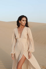 MyTindy Long Dress Elya Nude, view 6