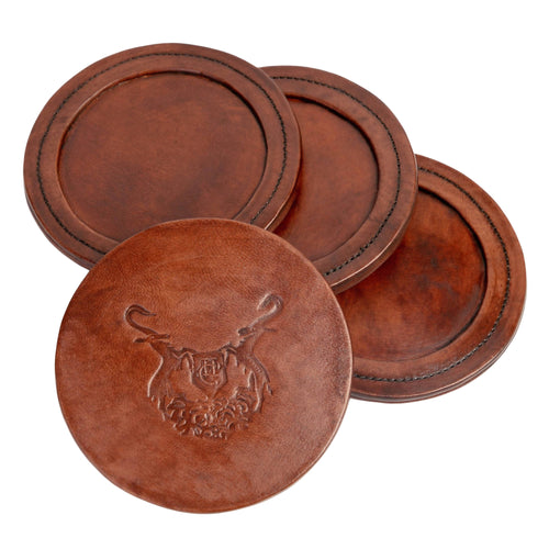 MyTindy Round Leather Coasters