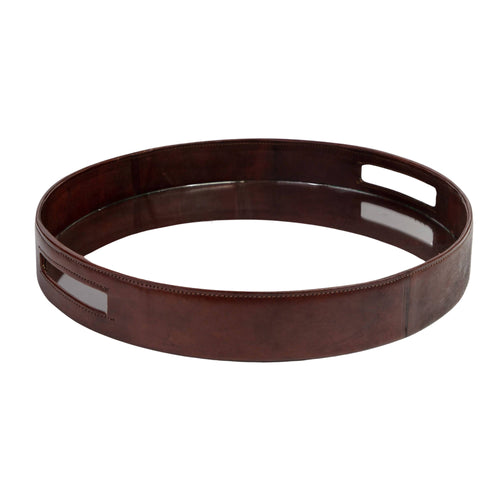 MyTindy Round Leather Tray