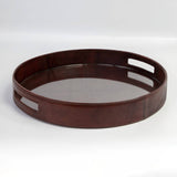 MyTindy Round Leather Tray, view 2