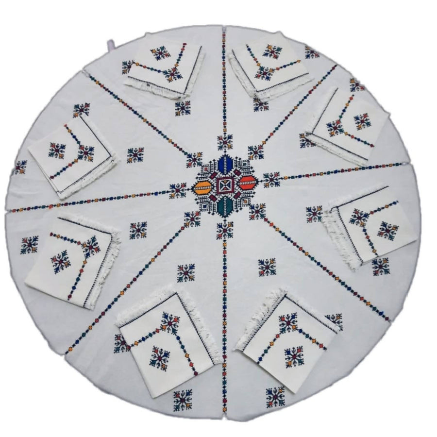 MyTindy Round Moroccan Tablecloth