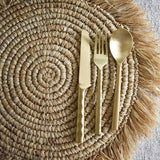 MyTindy Round Raffia Placemats, view 3