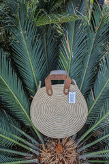 MyTindy Round Raphia Handbag, view 5