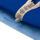 MyTindy Royal Blue Azure Moroccan Kaftan for girls kids, view 3