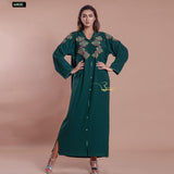 MyTindy Royal Green Djellaba, view 3