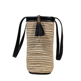 MyTindy Sac Panier en raphia et cuir / BC, view 5
