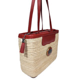 MyTindy Sac Panier en Raphia et cuir / RD, view 2