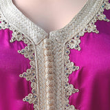 MyTindy Satin Fuschia Kaftan, view 3