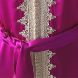 MyTindy Satin Fuschia Kaftan, view 4