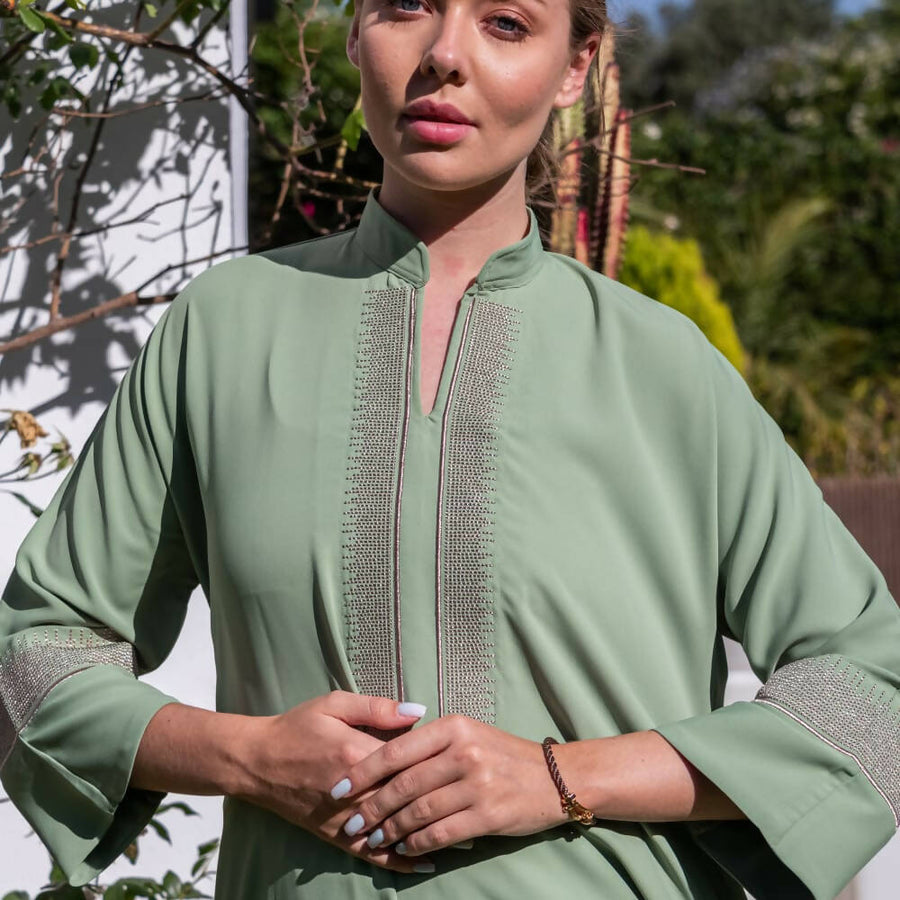 MyTindy Sauge Green Kaftan