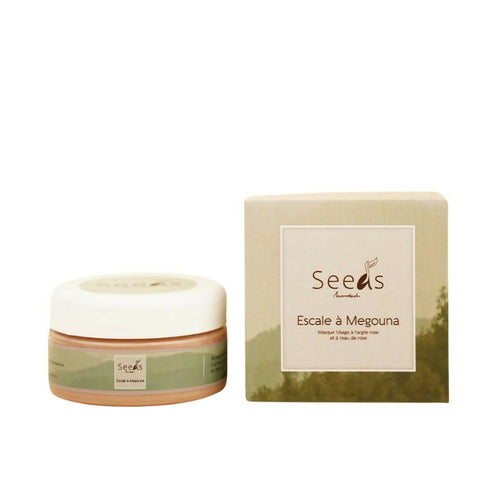 MyTindy Seeds Marrakech Glow Face mask with moroccan pink clay and Moroccan Argan oil " Escale à Megouna"