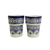 MyTindy Blue Patterns Moroccan Cups, view 2