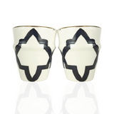 MyTindy Dark Blue pattern Coffee Cups, view 2
