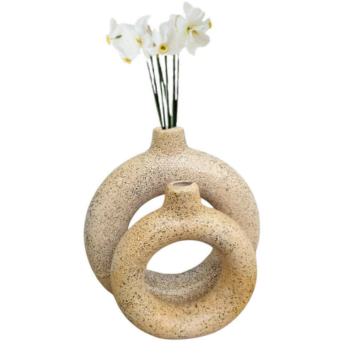 MyTindy Set of 2 Donut Vases