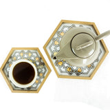 MyTindy Set of 2 Hexagonal Nested Trays with Arabic Patterns, view 3