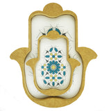 MyTindy Set of 2 Serving Trays Hand Shaped HAMSA, view 4