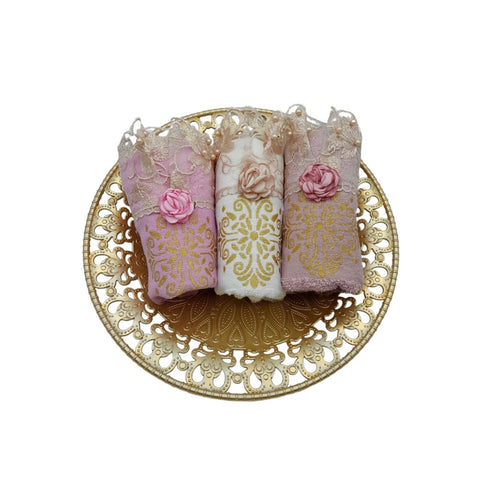 MyTindy Set of 3 embroidered towels