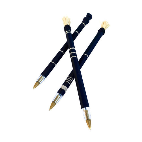 MyTindy Set of 3 Woven Black Pen