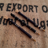 MyTindy Set of 3 Woven Black Pen, view 4
