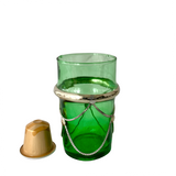 MyTindy Set of 6 Green Beldi Cups with Metal, view 2