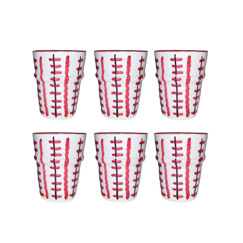 MyTindy Set of six red Cup