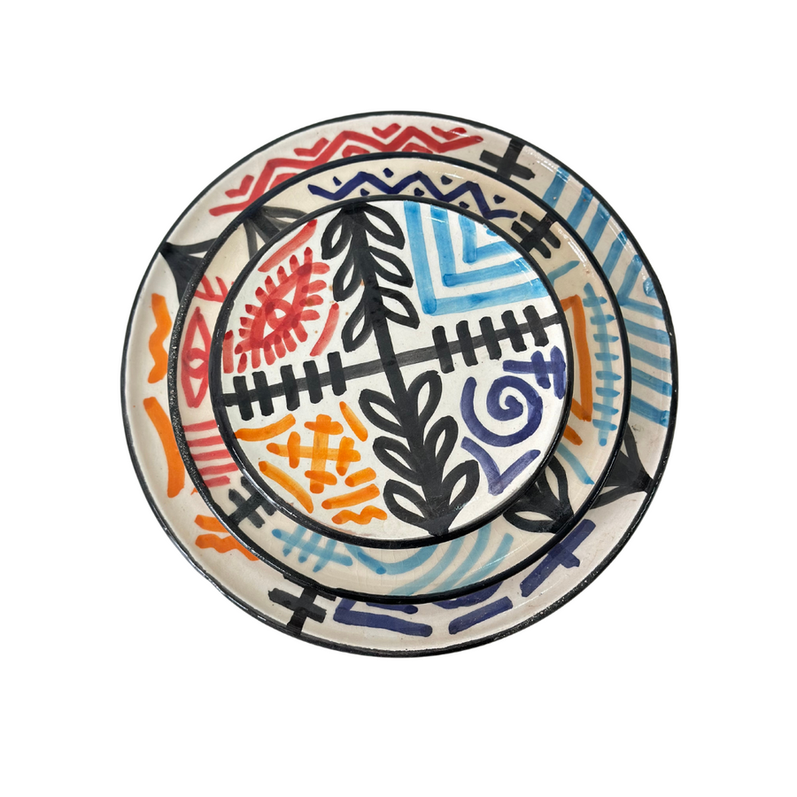 MyTindy Black Amazigh plate set