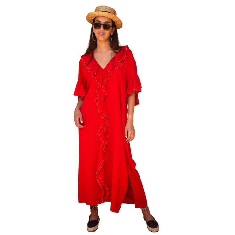 MyTindy SICILY LINEN KAFTAN