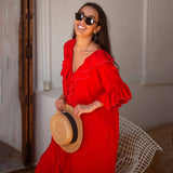 MyTindy SICILY LINEN KAFTAN, view 6