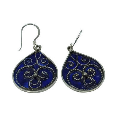 MyTindy Silver Earrings Drops 925 , Handmade Jewelry, Dangle Drop Stud Earrings for Women & Girls