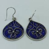 MyTindy Silver Earrings Drops 925 , Handmade Jewelry, Dangle Drop Stud Earrings for Women & Girls, view 3