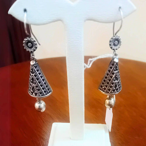 MyTindy Silver Moroccan Earrings
