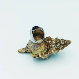 MyTindy Silver Ring with Black Stone, view 5