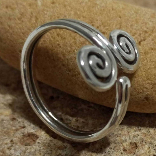 MyTindy Silver Spiral Ring