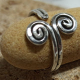 MyTindy Silver Spiral Ring, view 2