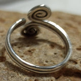 MyTindy Silver Spiral Ring, view 3
