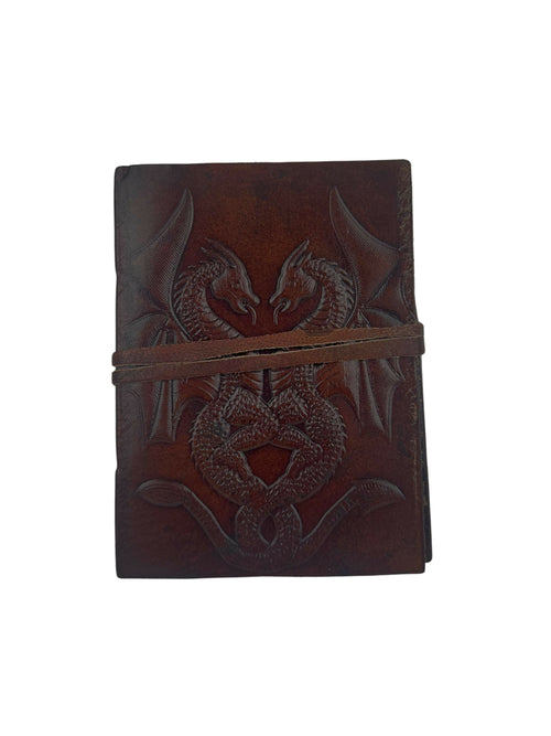 MyTindy SMALL LEATHER BROWN DRAGON NOTEBOOK