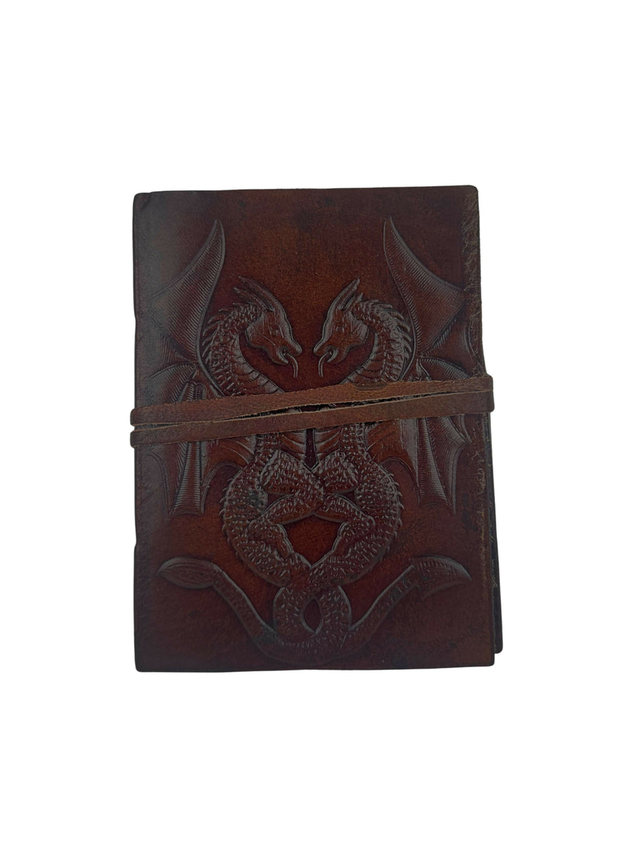 MyTindy SMALL LEATHER BROWN DRAGON NOTEBOOK