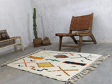 MyTindy Small Moroccan Rugs - Berber Handwoven Rugs for Home Décor (158 x 105 cm), view 3