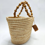 MyTindy Small Raffia Basket, view 3
