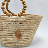 MyTindy Small Raffia Basket, view 4